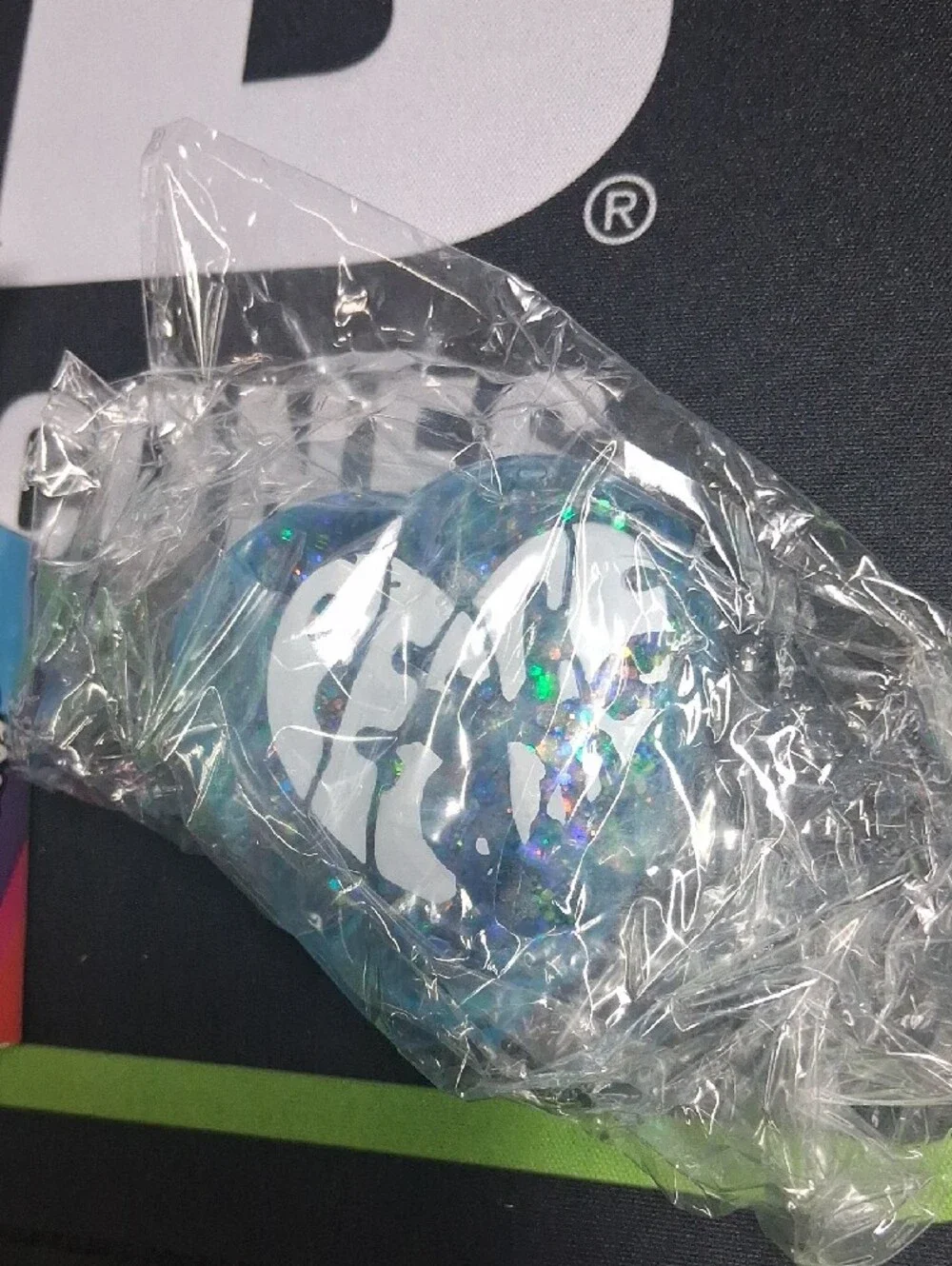 Good Vibes Only Blue Glitter Stress Ball